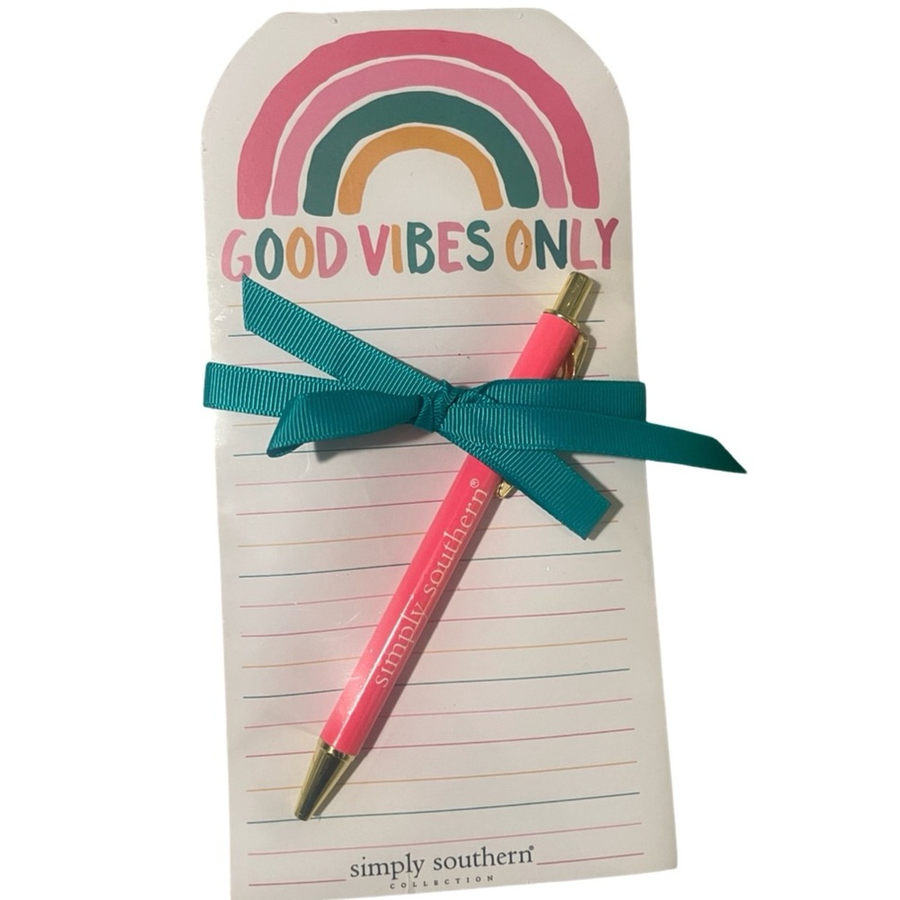 Simply Southern Rainbow Notepad with Pink Pen